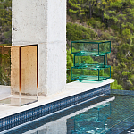 Стол журнальный в форме кубов Acrylic Furniture Lumina Mint Breeze варинант исполнения - 7 | Loft Concept в Костроме