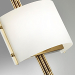 Бра с изогнутым плафоном на бронзовом основании с вертикальным декором из металлических трубок Sohne варинант исполнения - 8 | Loft Concept в Костроме