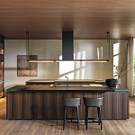 Кухонный гарнитур из массива дерева и камня HI-LINE 6 FRAME DOOR Dada Engenereed Kitchen варинант исполнения - 1 | Loft Concept в Костроме