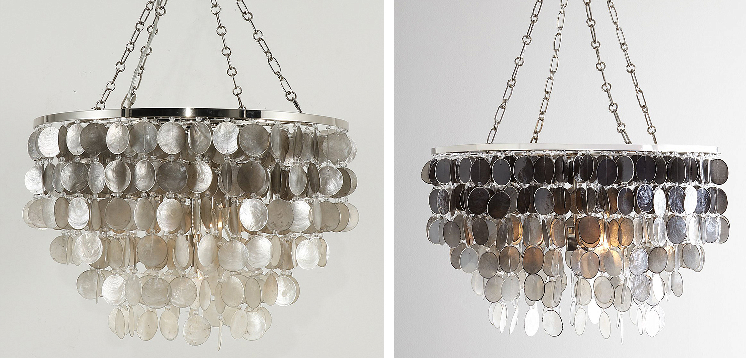 Люстра из ракушек SHELL Chandelier grey 61 Люстра из ракушек SHELL Chandelier grey 61 - Loft-Concept в Костроме