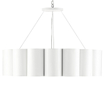 Люстра круглая фактурная в сочетании белого и золотого цвета Wide Stripes of Ribbon варинант исполнения - 2 | Loft Concept в Костроме