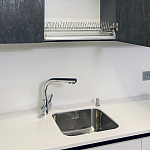 Угловой кухонный гарнитур Жемчужный белый Серый Clarke Kitchen Set White Grey варинант исполнения - 7 | Loft Concept в Костроме