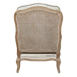 Кресло со спинкой из ротанга Ellie Rattan Armchair beige print flax варинант исполнения - 2 | Loft Concept в Костроме