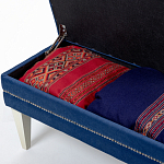 Мягкая банкетка с зоной для хранения Casket Blue варинант исполнения - 4 | Loft Concept в Костроме
