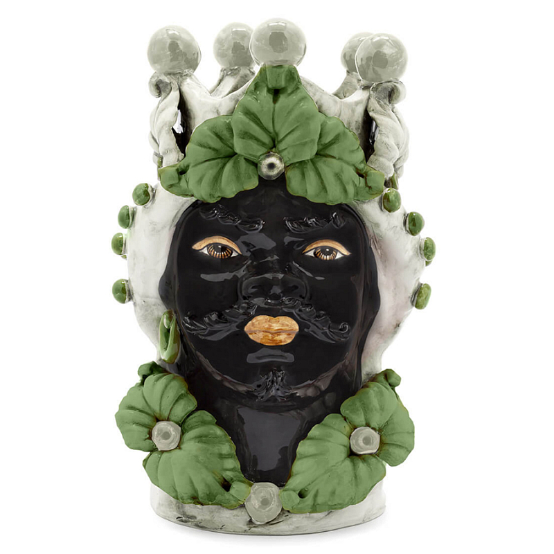 Ваза VASE MORO MAN EVE Green Зеленый Ваза VASE MORO MAN EVE Green Зеленый в Костроме | Loft Concept