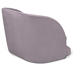 Барный стул со спинкой на 4-х деревянных ножках Сиреневый Велюр Ava Charm варинант исполнения - 3 | Loft Concept в Костроме