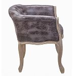 Кресло низкое в стиле прованс Louis French Armchair brown варинант исполнения - 2 | Loft Concept в Костроме