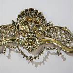 Зеркало настенное в бронзовой раме Grace Gold Mirrors  варинант исполнения - 3 | Loft Concept в Костроме