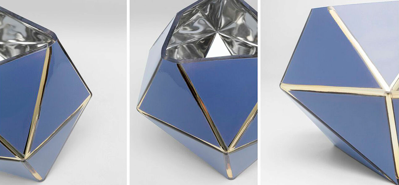 Ваза голубая Geometric projection Ваза голубая Geometric projection - Loft-Concept в Костроме