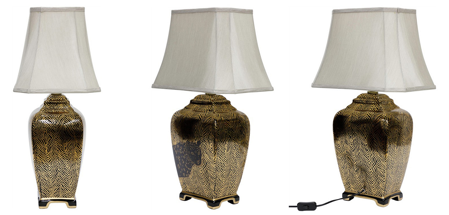 Настольная лампа Leopard Table lamp black and gold Настольная лампа Leopard Table lamp black and gold - Loft-Concept в Костроме