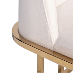 Стул обеденный велюровый кремовый с золотым каркасом Nobility варинант исполнения - 1 | Loft Concept в Костроме