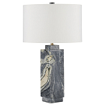 Настольная лампа с корпусом из серого мрамора Breathtaking View варинант исполнения - 4 | Loft Concept в Костроме