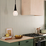 Подвесной светильник каплевидной формы с комбинированным плафоном из стали и белого матового стекла Kichler варинант исполнения - 7 | Loft Concept в Костроме