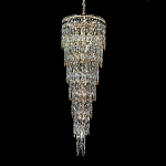 Люстра многоярусная каскадная с хрустальными подвесками Roul Crystal Light варинант исполнения - 4 | Loft Concept в Костроме