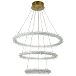Многоярусная кольцевая люстра с хрустальным декором Gilbertine Crystals Ring Chandelier варинант исполнения - 2 | Loft Concept в Костроме