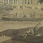 Обои ручная роспись Monuments of Paris Eau Forte on antique scenic Xuan paper варинант исполнения - 1 | Loft Concept в Костроме