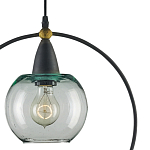 Подвесной светильник с прозрачным плафоном в тонком металлическом кругу Hanging Cascade Balls варинант исполнения - 1 | Loft Concept в Костроме