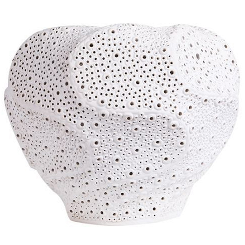 Декоративная ваза Spiral Lacy Vase Белый Декоративная ваза Spiral Lacy Vase Белый в Костроме | Loft Concept