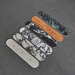 Бра с каменным основанием и 3-мя плафоном из стекла Shaw Marble Lighting варинант исполнения - 1 | Loft Concept в Костроме