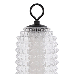 Настольная лампа с прозрачным факутрным стеклянным плафоном Sonora варинант исполнения - 3 | Loft Concept в Костроме