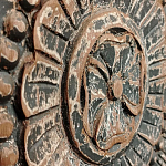 Индийский шкаф с орнаментом резьба из дерева Indian Antique Furniture  варинант исполнения - 4 | Loft Concept в Костроме