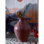 Ваза бордовая с 4-мя фактурными ручками Vase Burgundy Glaze варинант исполнения - 3 | Loft Concept в Костроме