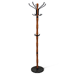 Вешалка напольная деревянная с черными металлическими крючками Noble Branches варинант исполнения - 1 | Loft Concept в Костроме