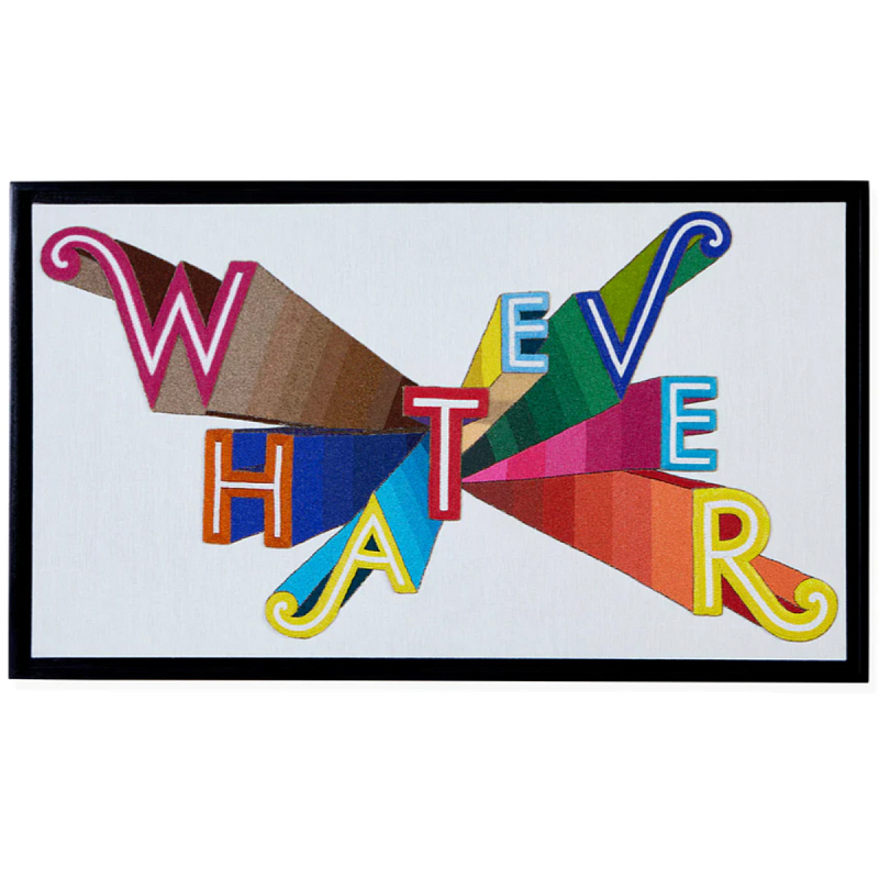 Панно вышитое бисером WHATEVER BEADED ART Красный Голубой Розовый Панно вышитое бисером WHATEVER BEADED ART Красный Голубой Розовый в Костроме | Loft Concept