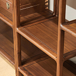 Стеллаж деревянный с полками для хранения Moon Walnut Furniture варинант исполнения - 3 | Loft Concept в Костроме