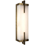 Бра со стеклянным плафоном имитация мрамора Tommaso Rectangular Bronze Marble Wall Lamp варинант исполнения - 1 | Loft Concept в Костроме