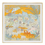 Картина Hermes Le Carnaval des Animaux Orange варинант исполнения - 1 | Loft Concept в Костроме