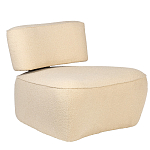 Кресло бежевое без подлокотников с обивкой из ткани букле Space of Freedom варинант исполнения - 1 | Loft Concept в Костроме