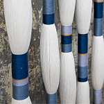 Настенное украшение из нитей Корона с кисточками Crown Wall Hanging варинант исполнения - 2 | Loft Concept в Костроме