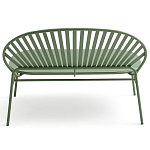 Зелёная скамья из стали Goodwin Metal Bench Green варинант исполнения - 3 | Loft Concept в Костроме