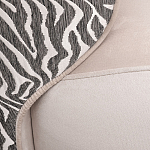 Кресло без подлокотников бежевое с принтом Macrocosm варинант исполнения - 2 | Loft Concept в Костроме