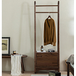 Вешалка деревянная с 2- мя ящиками Moon Walnut Furniture варинант исполнения - 1 | Loft Concept в Костроме