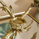 Подсвечник с двумя попугаями из фарфора на бронзовой ветке Eden Garden варинант исполнения - 4 | Loft Concept в Костроме