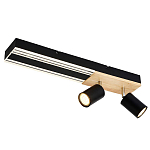 Потолочный светильник черный GAVIN WOOD варинант исполнения - 1 | Loft Concept в Костроме