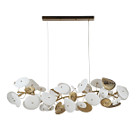 Люстра с белыми и золотистыми цветами G9 Dahlia Flowers Lamp варинант исполнения - 3 | Loft Concept в Костроме