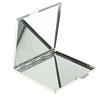 Зеркало двухстороннее квадратное из натурального камня Змеевик с декоративной вставкой в виде ящерицы Silver Stone Mirrors варинант исполнения - 3 | Loft Concept в Костроме