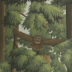 Обои ручная роспись Redwoods Colourway SC-281 on scenic paper варинант исполнения - 2 | Loft Concept в Костроме