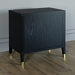 Прикроватная тумбочка с полкой Elsa Dreams Black варинант исполнения - 4 | Loft Concept в Костроме