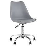 Офисный стул на металлическом основании EGGERY Grey варинант исполнения - 1 | Loft Concept в Костроме