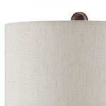 Настольная лампа из мрамора с тканевым абажуром Seductress варинант исполнения - 2 | Loft Concept в Костроме