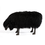Банкетка Овечка черная Sheep Bench Black head down варинант исполнения - 1 | Loft Concept в Костроме