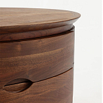 Прикроватный столик из дерева с 2-мя ящиками Moon Walnut Furniture варинант исполнения - 5 | Loft Concept в Костроме