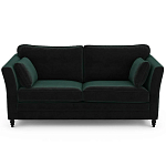 Диван с обивкой из велюра зеленый Gibbs Dark Green Sofa варинант исполнения - 1 | Loft Concept в Костроме