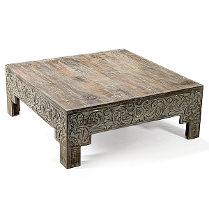 Кофейный стол Carved Сoffee table ручная резьба по дереву
