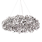 Люстра подвесная круглая с многочисленными металлическими круглыми элементами Terzani Argent варинант исполнения - 1 | Loft Concept в Костроме