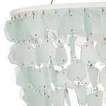 Люстра круглая с каскадом из декоративных элементов Sea Glass варинант исполнения - 2 | Loft Concept в Костроме